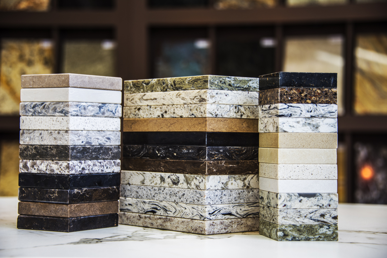Kitchen counter top color samples