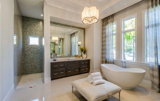 Private master bathroom